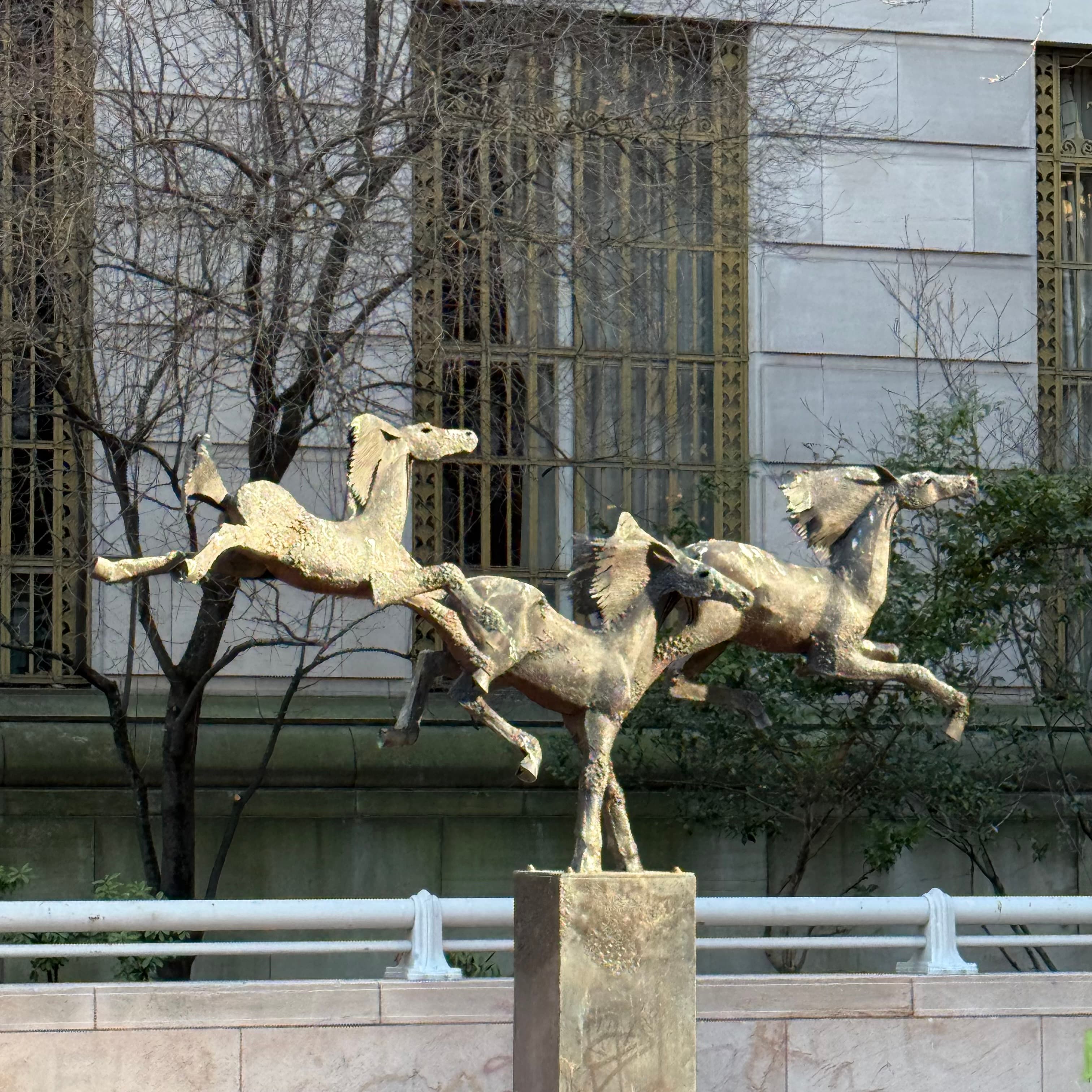 Running horses, 1986