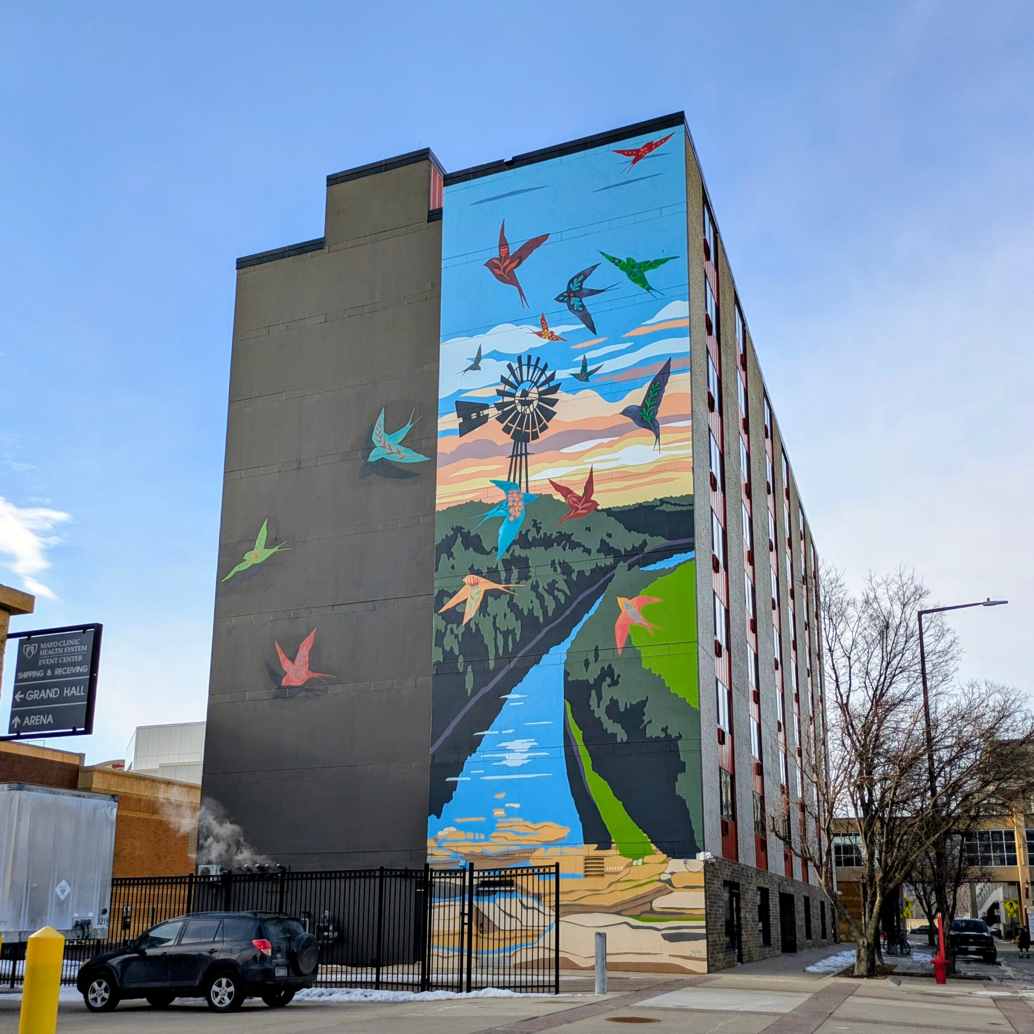 The Alma mural