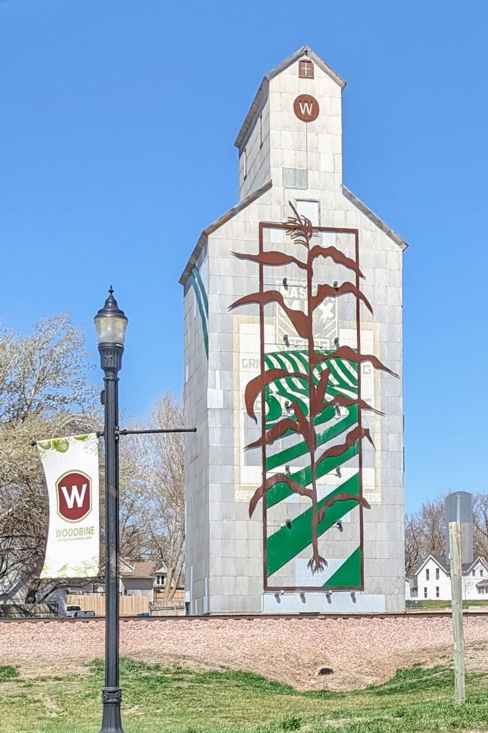 Woodbine Grain Elevator mural