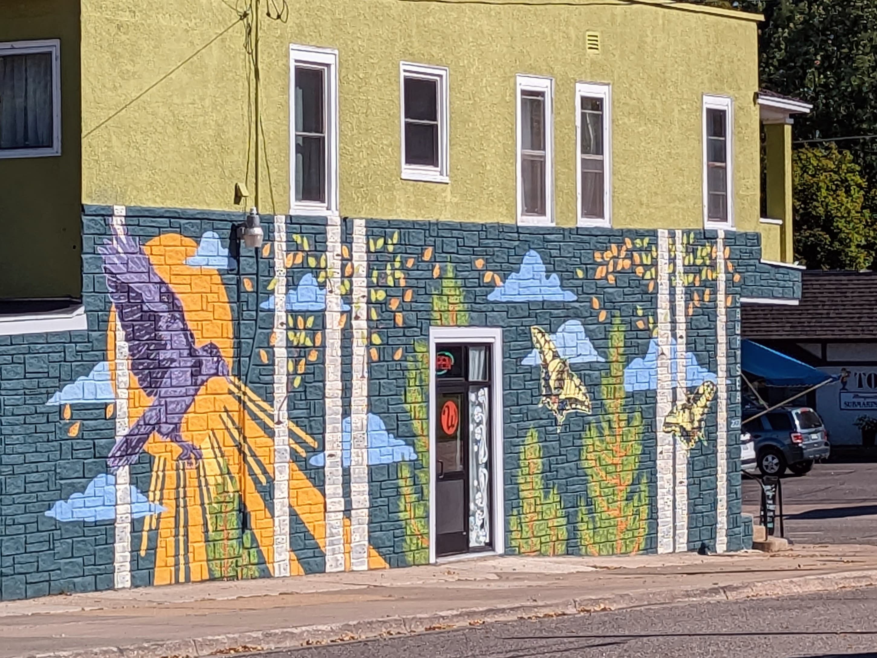White's Party Store mural
