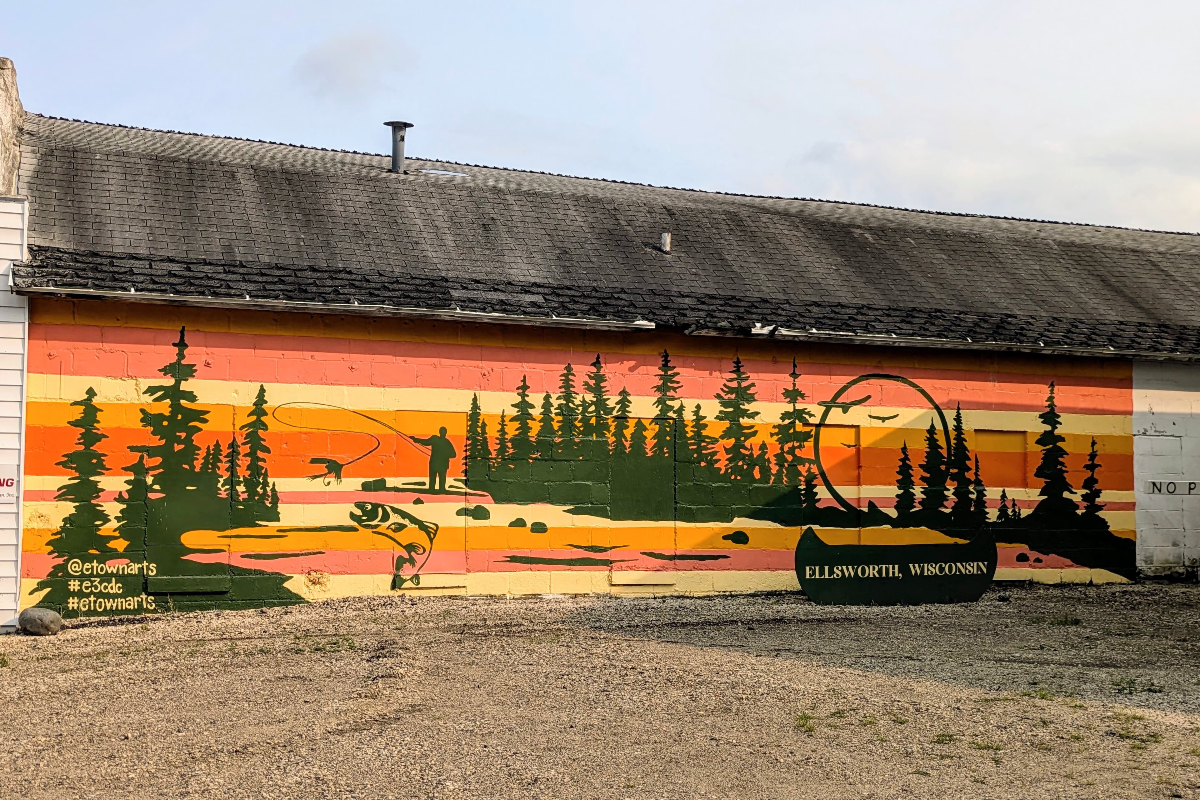 Ellsworth lake life mural