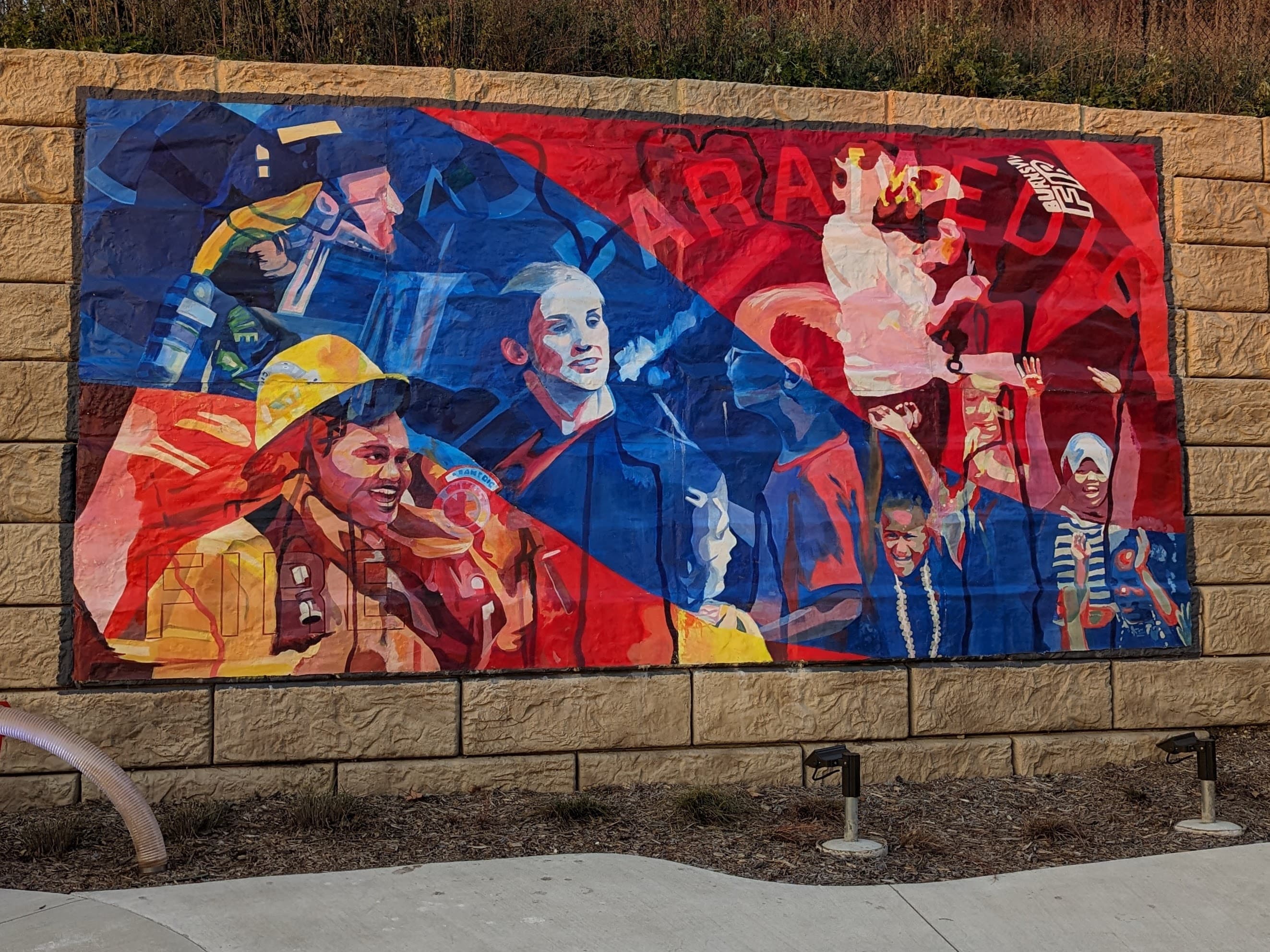 Burnsville Fire Station 1 mural