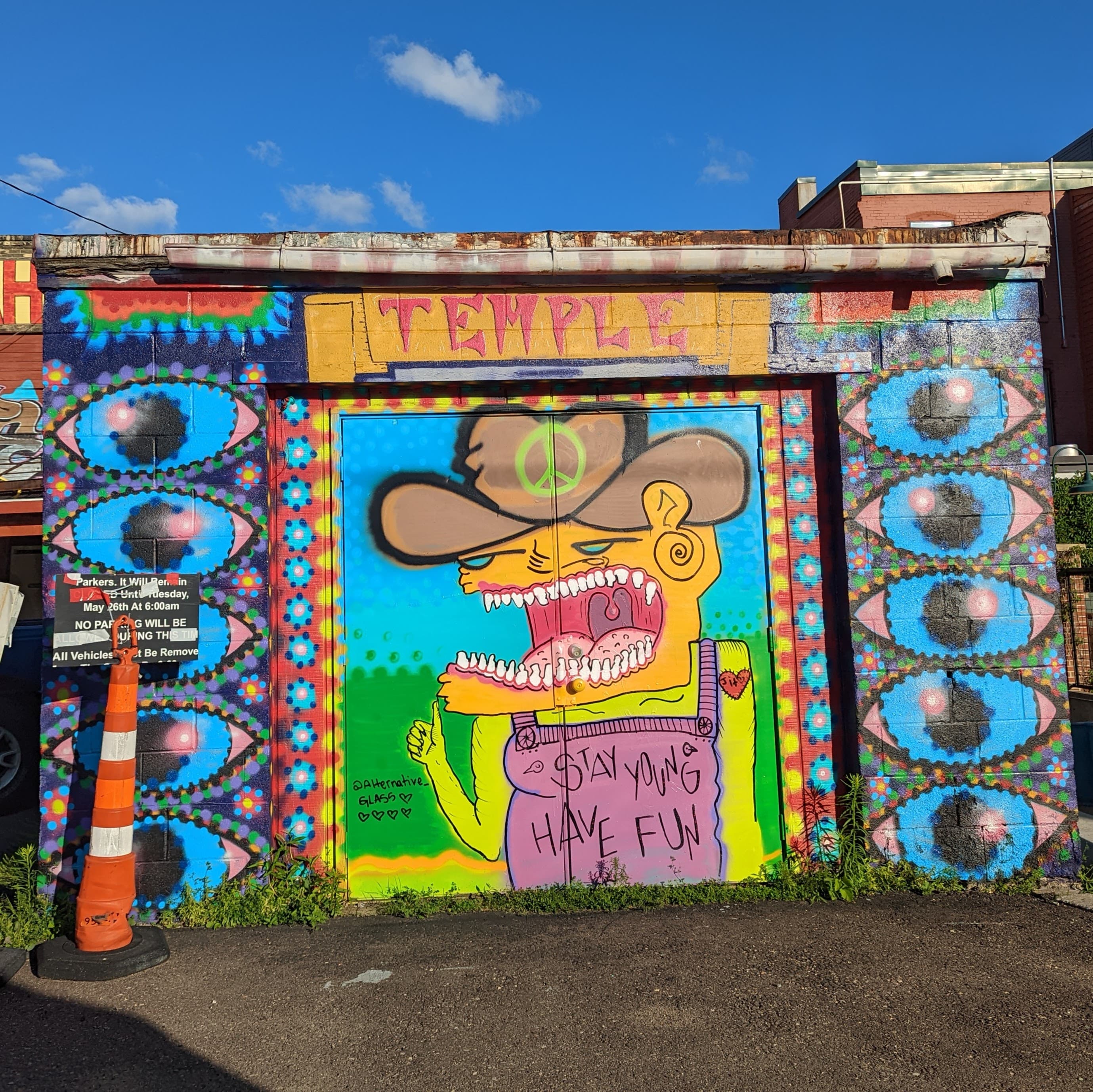 Back of Maharaja's mural