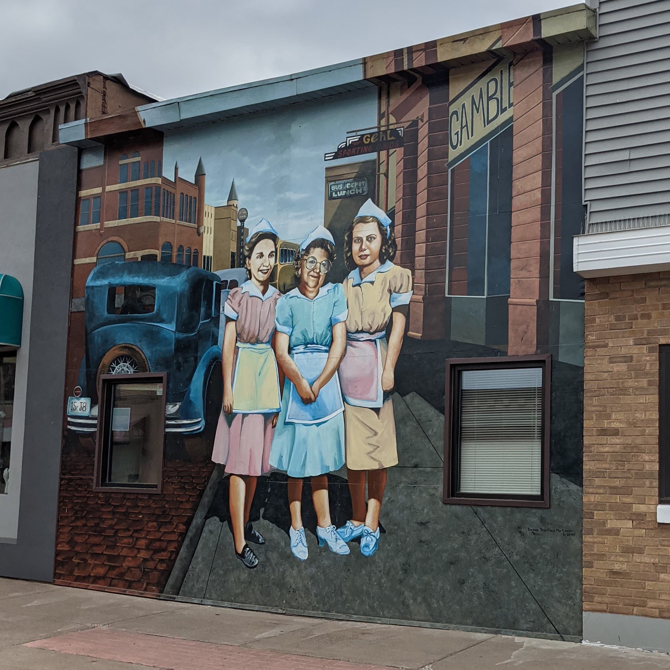 Waitress mural