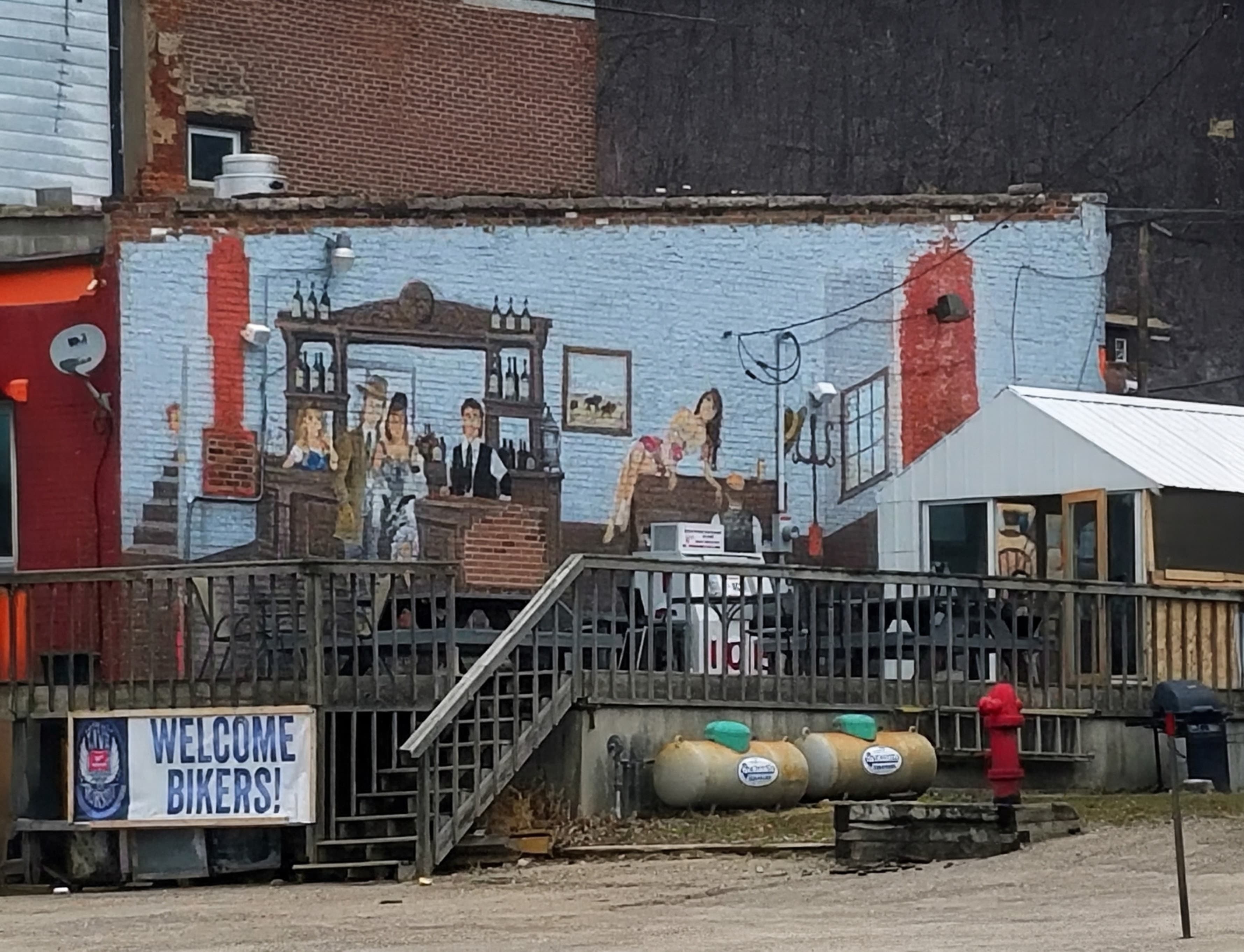 Maiden Rock bar & grill mural