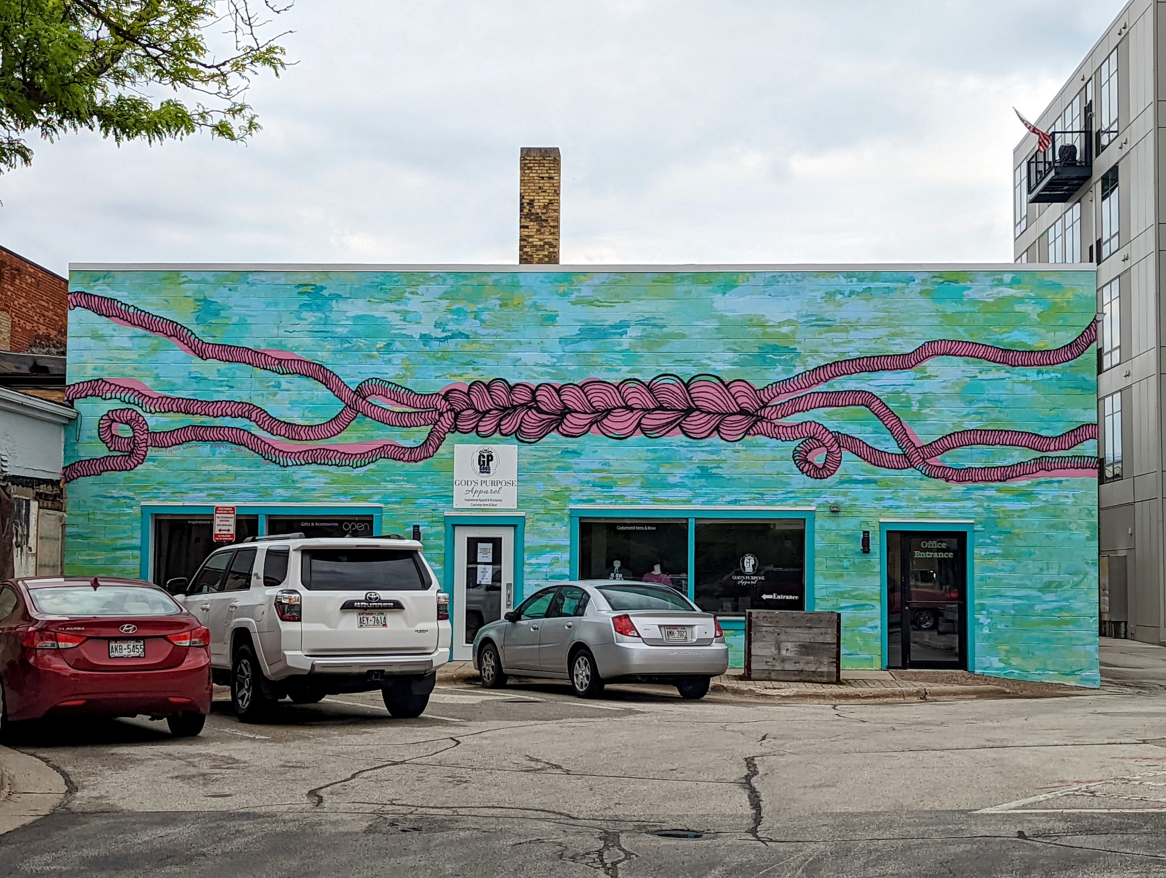 Interlaced - sister city mural