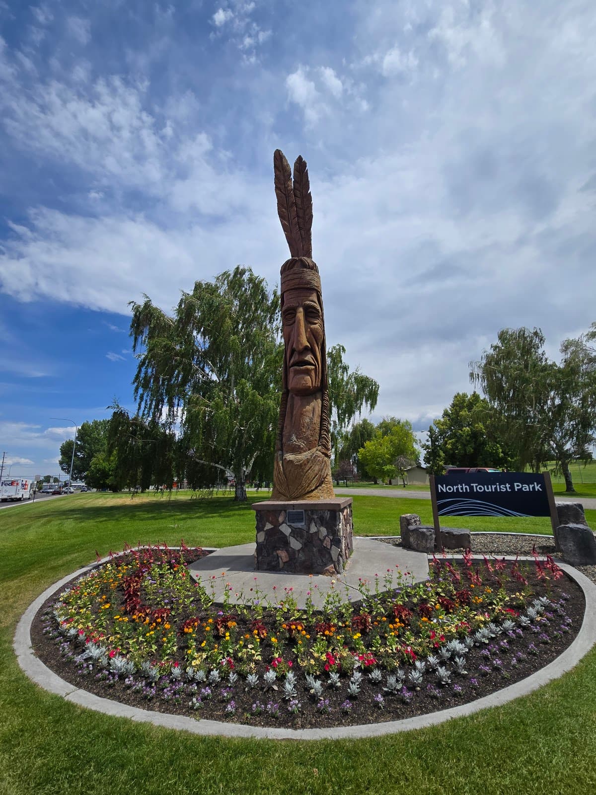 Peter Wolf Toth “Trail Of The Whispering Giants” Sculpture (Indian Head)