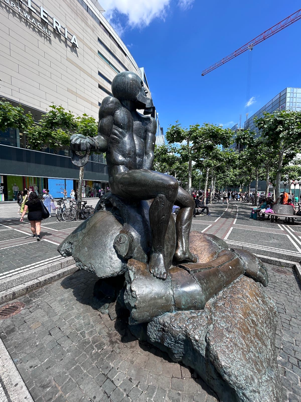 David and Goliath Sculpture