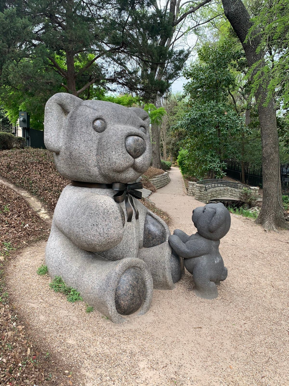 Teddy Bear Statues in Lakeside Park