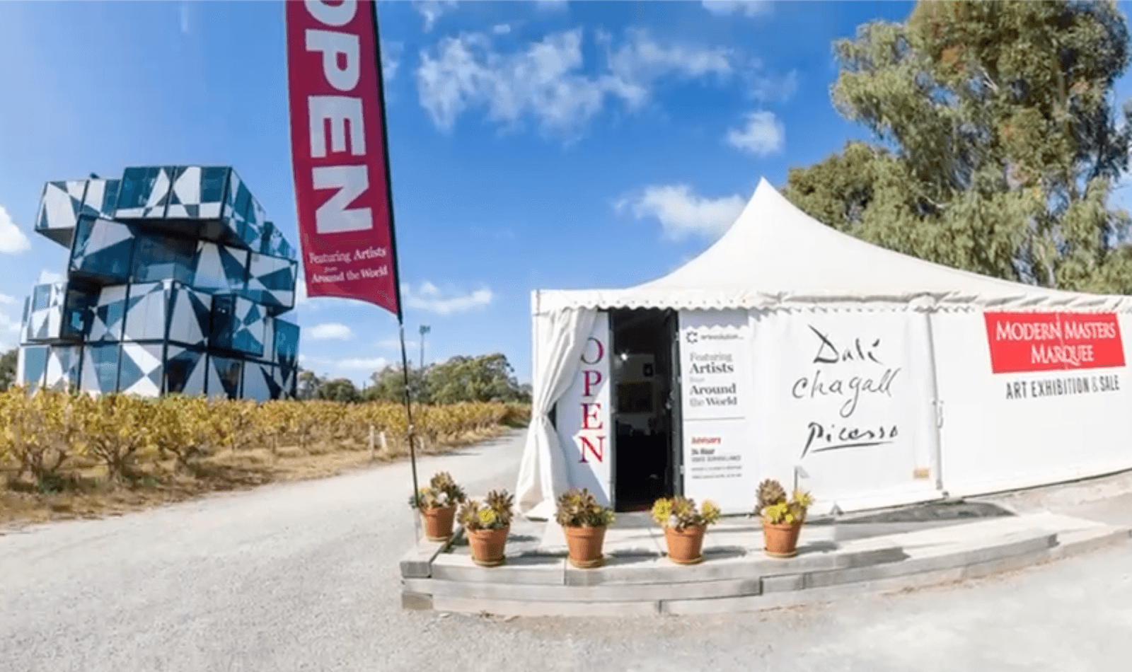 Modern Masters Marquee at d'Arenberg Winery by ArtEvolution.com